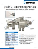 Model 21 Automatic Spray Gun