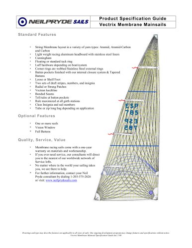 Vectrix Membrane Mainsails