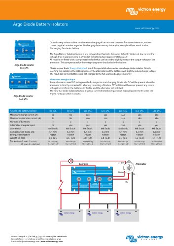 ArgoDiode Battery Isolators