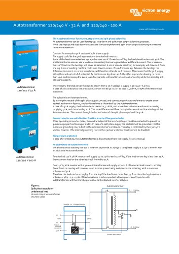 Autotransformer 32A and 100A