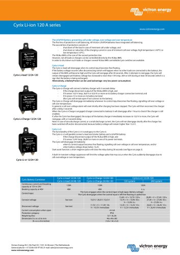 Cyrix Li-ion 120 A series