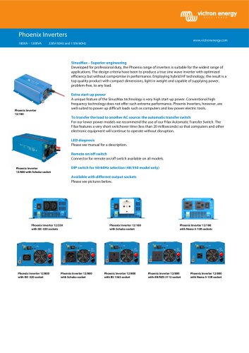 Phoenix Inverter 180VA - 1200VA