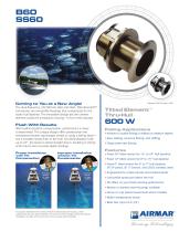 B60 Tilted Element Thru-hull Transducer