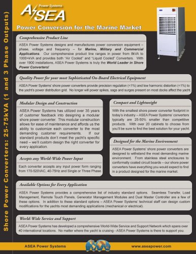 Shore Power Converter: 25kVA - Model AC25-3