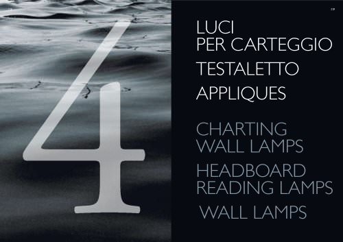 Charting wall lamps, headboards reading lamps, wall lamps 2009