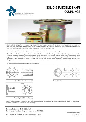 SOLID & FLEXIBLE SHAFT COUPLINGS