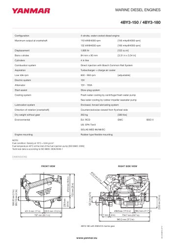 Specification datasheet - 4BY3-150