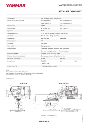 Specification Datasheet - 4BY3-150Z