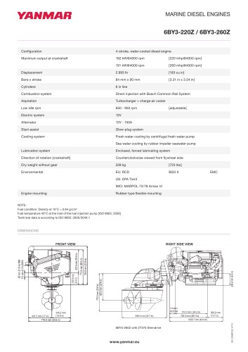 Specification Datasheet - 6BY3-220Z