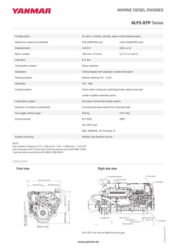 Specification Datasheet - 6LY3-STP