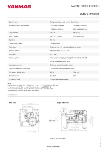 Specification datasheet - 6LYA-STP