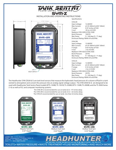 Sym-Z Fluid Level Sensor