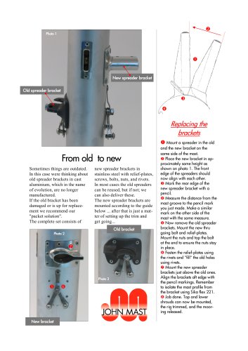 Replacement spreader brackets