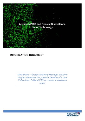 ADVANCED VTS AND COASTAL SURVEILLANCE RADAR TECHNOLOGY