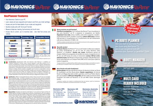 NavPlanner Catalogue