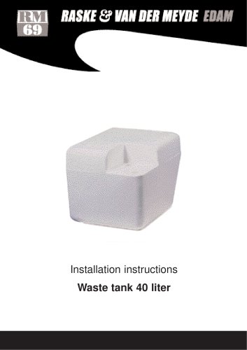 Waste holding tank 40 ltr.