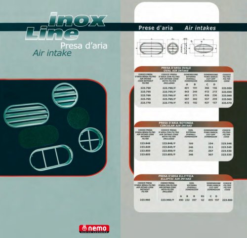 Air Intakes  (Elliptical)