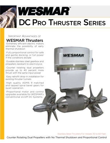 WESMAR DC Pro Thruster Series