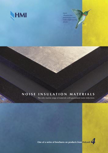 Brochure: Noise Insulation Materials