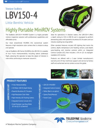 LBV150-4 MiniROV Systems