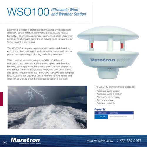 WSO100 ultrasonic wind and weather station