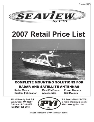 2007 Price List