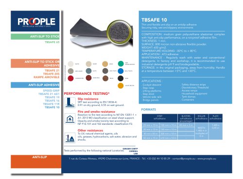 Data sheet TBSafe 10 Antislip self-adhesive