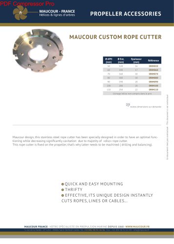 MAUCOUR CUSTOM ROPE CUTTERS