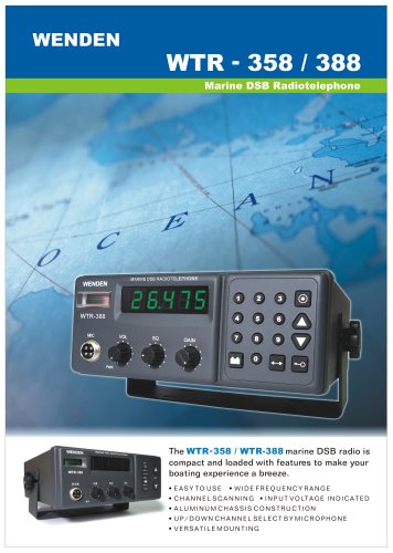 Marine DSB Radiotelephones WTR - 358 / 388