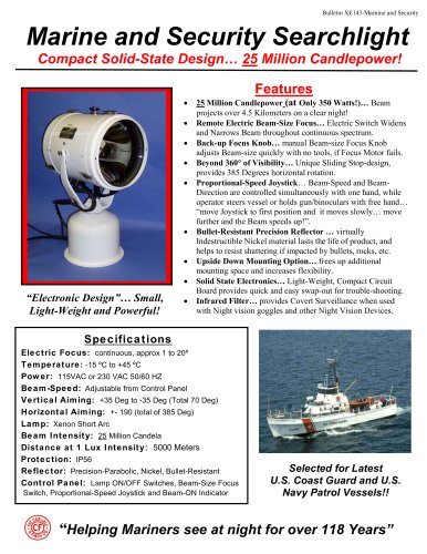 Marine and Security Searchlight