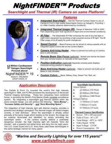 NightFINDER Products  - 19 inch