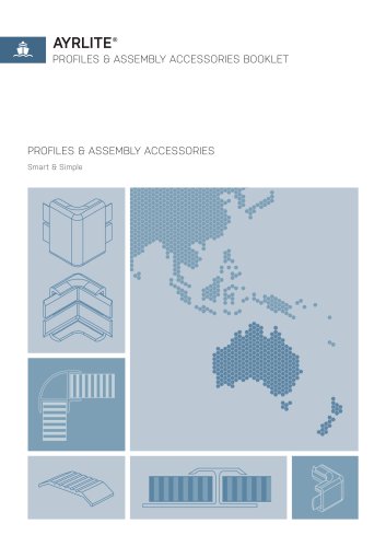 AYRLITE PROFILES & ASSEMBLY ACCESSORIES BOOKLET