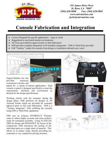 Console Fabrication and Integration