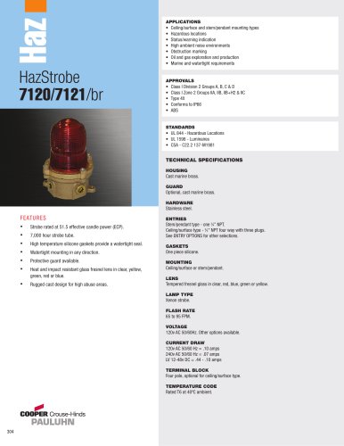 HazStrobe  7120/7121/br