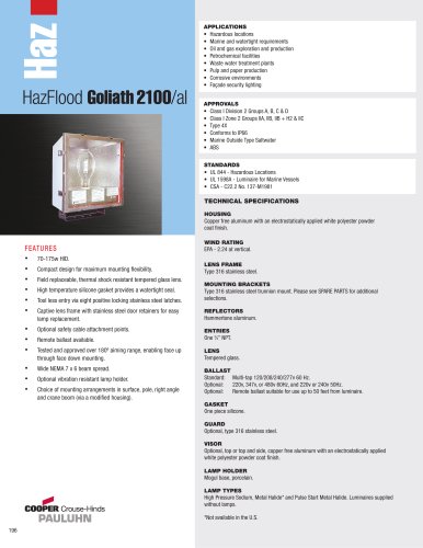 Pauluhn? HazFlood Goliath 2100/al Floodlights