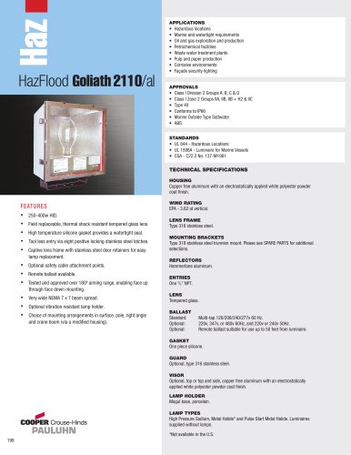 Pauluhn? HazFlood Goliath 2110/al Floodlights