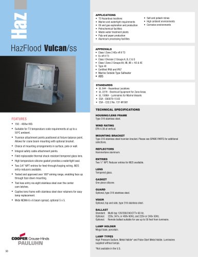 Pauluhn HazFlood Vulcan/ss Floodlights