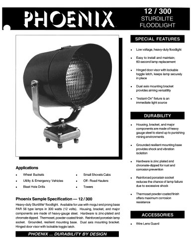 12/300 STURDILITE FLOODLIGHT