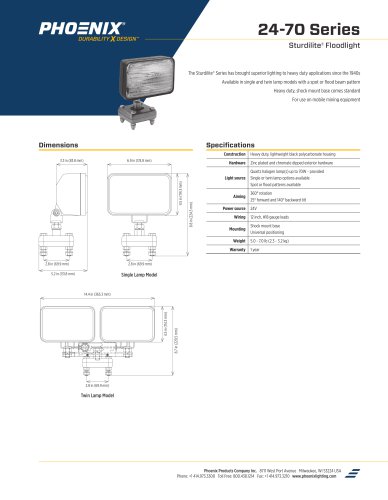 24-70 SERIES STURDILITE FLOODLIGHT