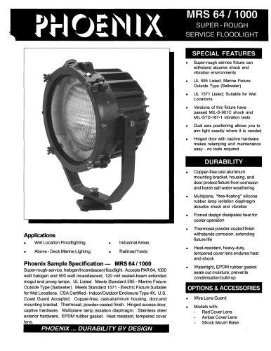 MRS 64/1000 SUPER-ROUGH SERVICE FLOODLIGHT