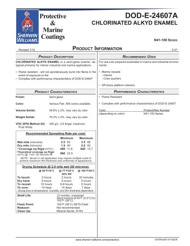 DOD-E-24607A CHLORINATED ALKYD ENAMEL