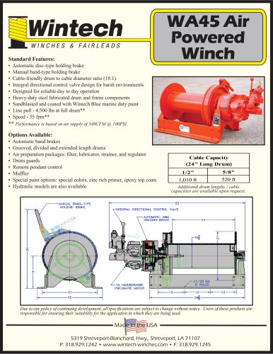 WA-45 Air Winch