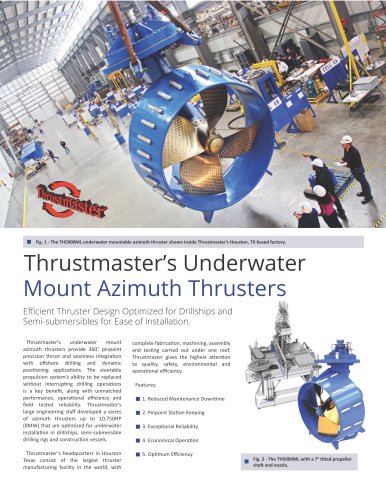 Thrustmaster’s Underwater Mount Azimuth Thrusters