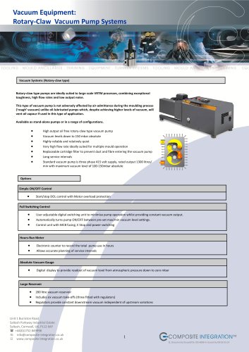 Vacuum Equipment - Rotary Claw