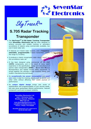 S.705 Radar Tracking Transponder