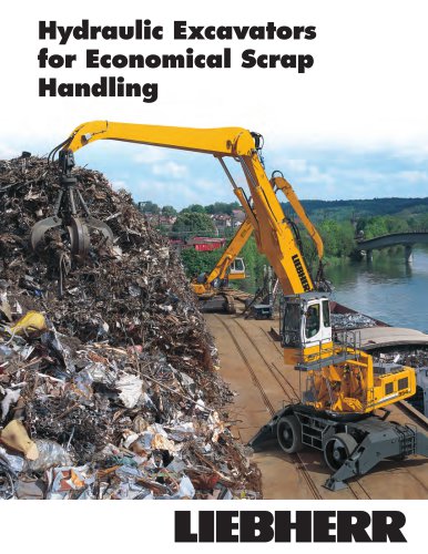 Hydraulic Excavators for Economical Scrap Handling