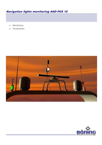 Navigation lights monitoring AHD-POS 10