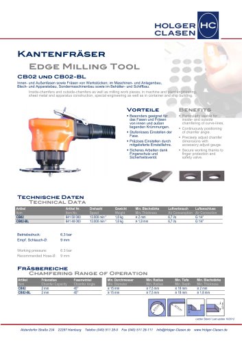 Edge Milling Tool