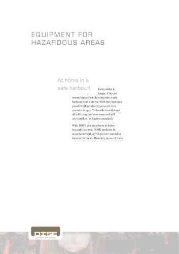 Equipment for hazardous areas