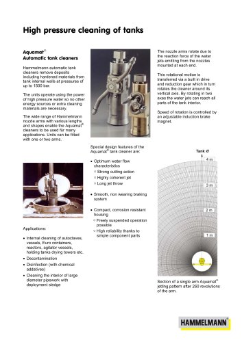 tank cleaning system for ships (high pressure nozzle type, mobile type) L Series